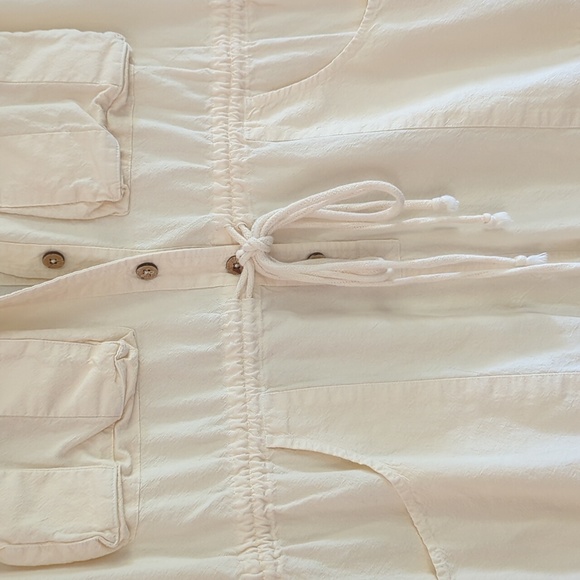 🍋✨ Free People Ashley's Hooded Romper in Cream size M - Picture 4 of 10